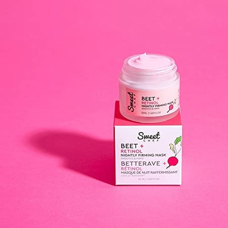 Sweet Chef Beet + Retinol Nightly Firming Mask - Softening Beet + Smoothing Retinol Moisturizer Helps Firm + Hydrate Skin (50ml / 1.69 Fl Oz)