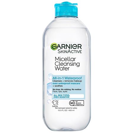 Garnier Waterproof Makeup Remover Micellar Water and Facial Cleanser - 13.5 Fl Oz