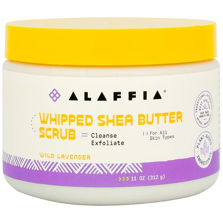 Alaffia Whipped Shea Butter Scrub - Wild Lavender - 11 oz