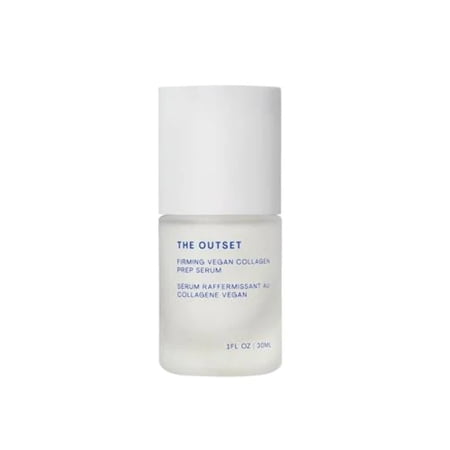 The Outset Firming Vegan Collagen Prep Serum - Gentle Fragrance Free Multi-benefit Serum - Hydrating Brightening Plumping and Anti-aging - Clean Vegan Gluten Free - All Skin Types - 1 Fl Oz