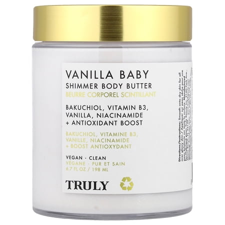 Truly Beauty Vanilla Baby Shimmer Body Butter 6.7 Fl Oz (198 Ml)