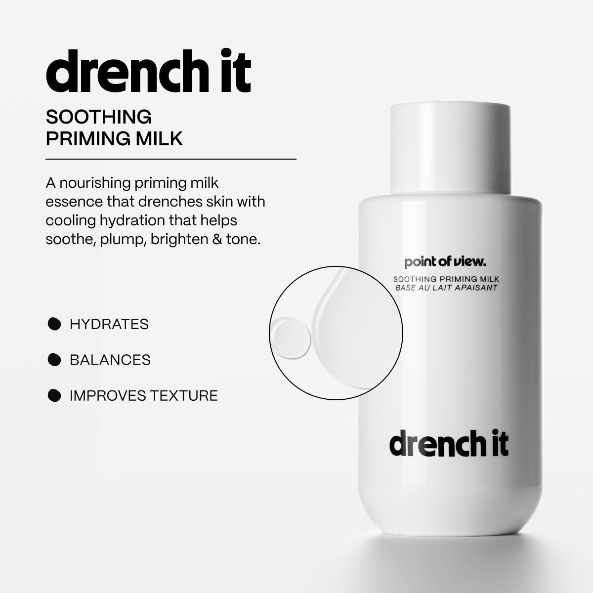 Point of View Drench It Soothing Priming Milk 5.07 oz