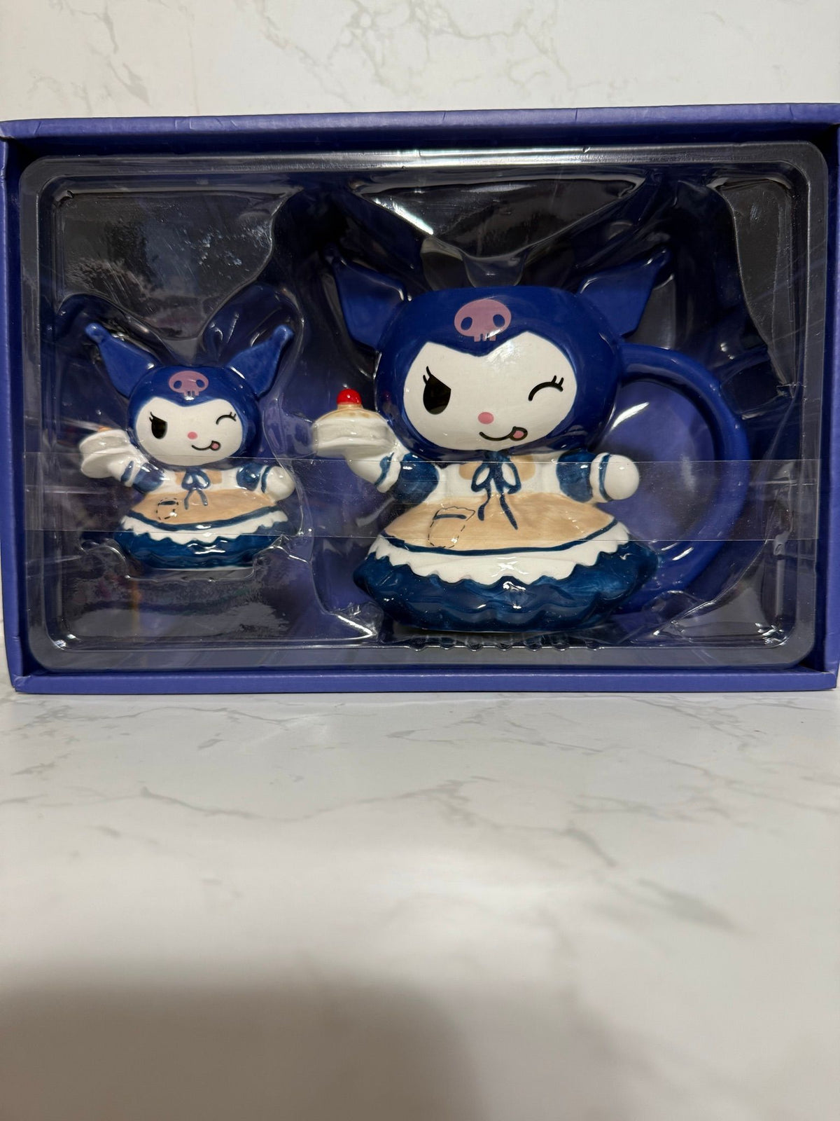 New Blue Sky Clayworks Sanrio Kuromi Ceramic Mug & Figurine Set