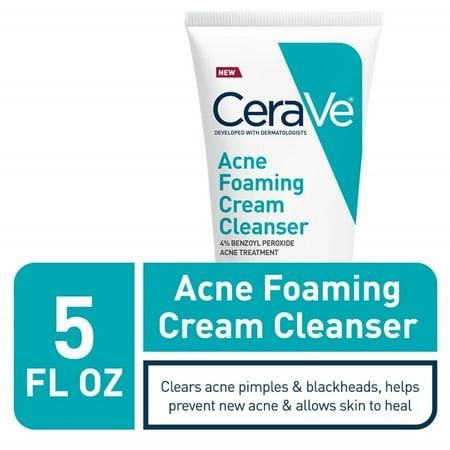 CeraVe Acne Foaming Cream Cleanser 5oz EXP 02/2026