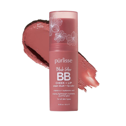 Pūrlisse Blush Glow BB 2-in-1 Cheek Lip Tint Stick - Nude Sugar