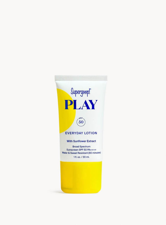 Supergoop! PLAY Everyday Lotion Sunscreen SPF 50 1oz. EXP 01/2028