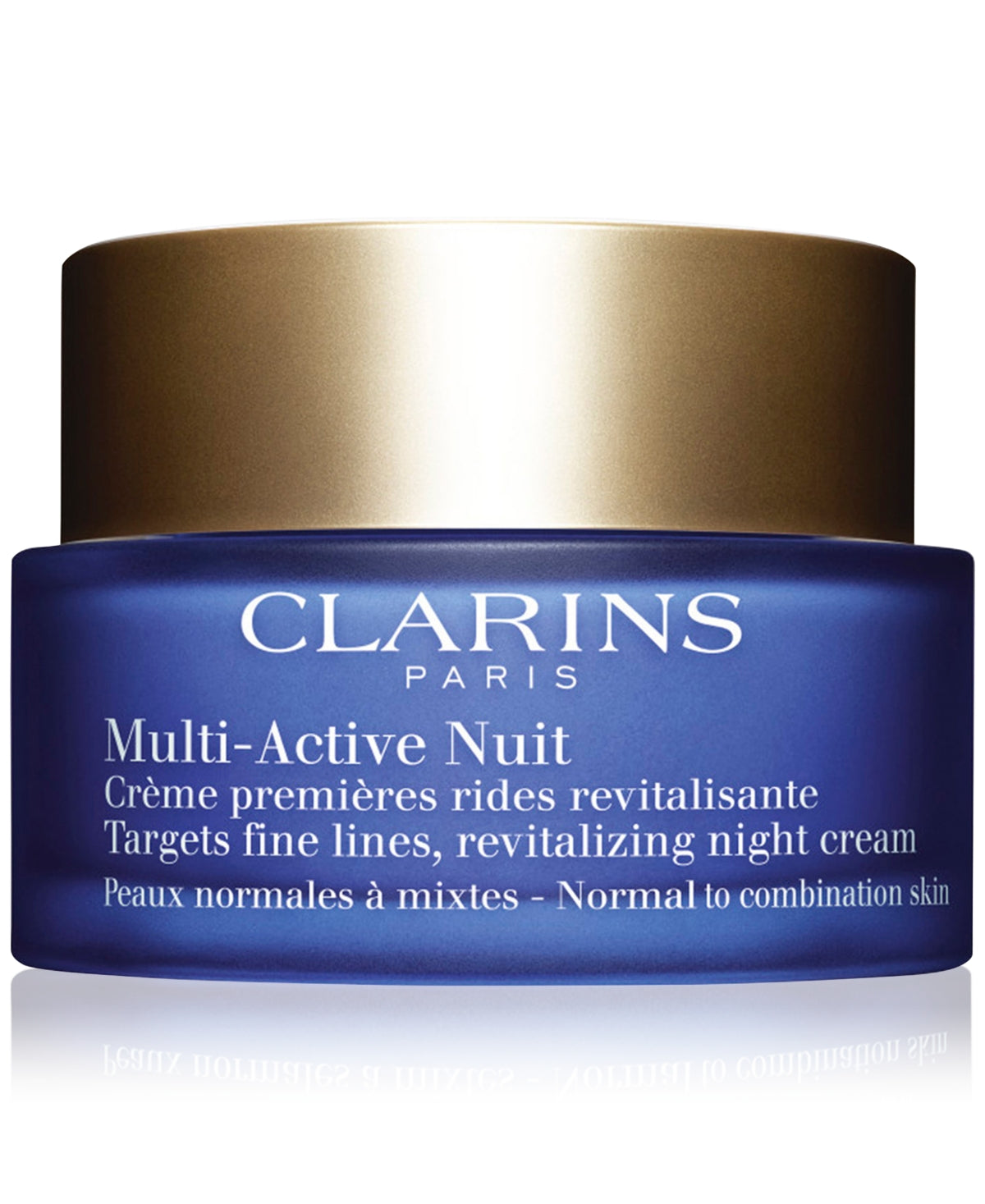 Clarins Multi-active Anti-aging Night Moisturizer for Glowing Skin, Dry Skin, 1.7 Oz.