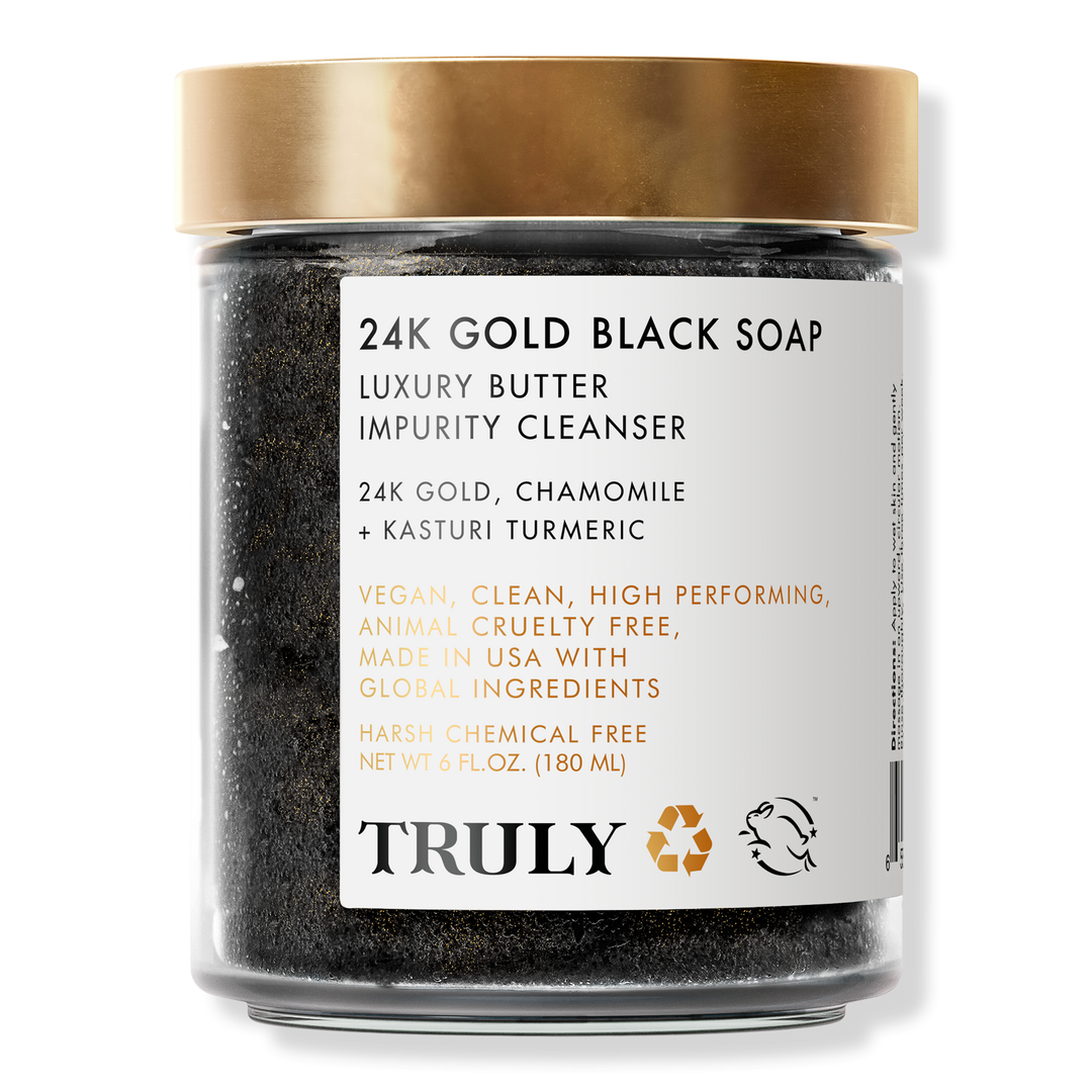 Truly 24K Gold Back Soap Luxury Impurity Cleanser 6 oz