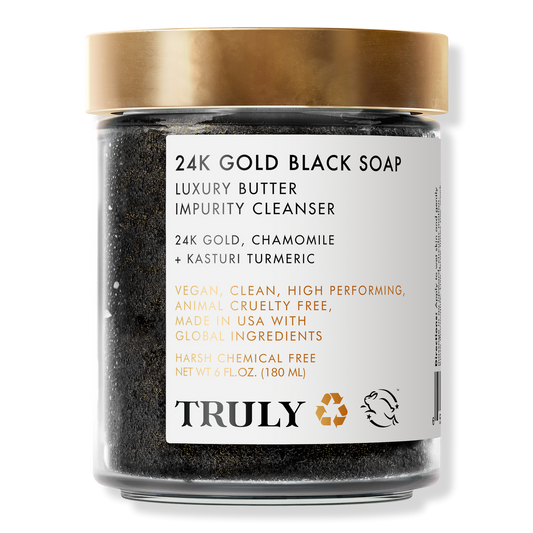 Truly 24K Gold Back Soap Luxury Impurity Cleanser 6 oz