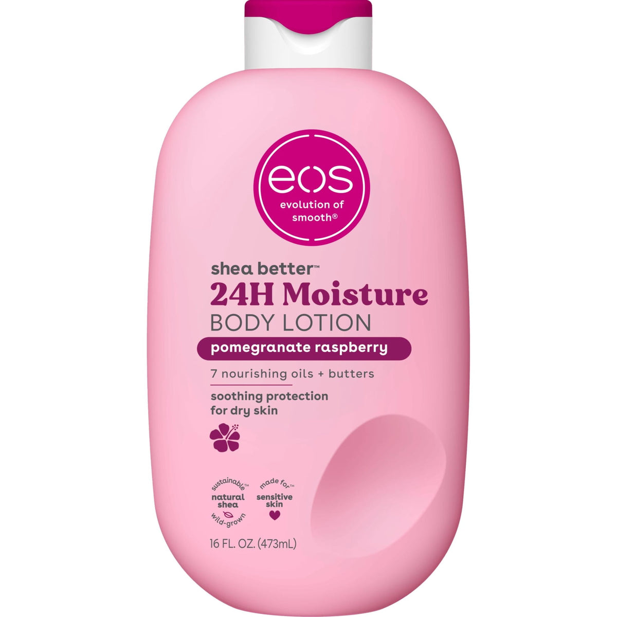 Eos Shea Better 24H Moisture Body Lotion - Pomegranate Raspberry - 16 oz