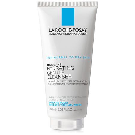 La Roche Posay Toleriane Hydrating Facial Cleanser - 6.7 Fl Oz: Paraben-free, Sulfate-free, Noncomedogenic, for Sensitive Skin