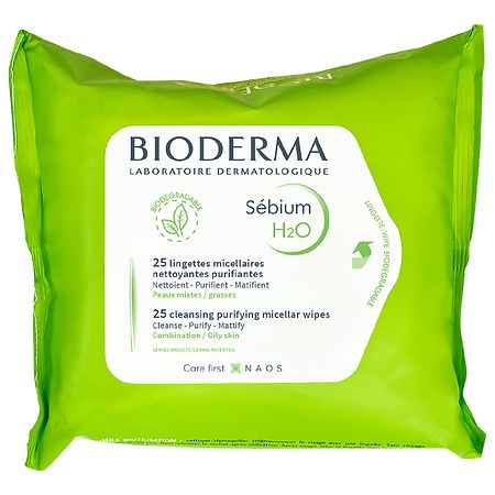 Bioderma - Sébium H2o - Biodegradables Wipes - Cleansing and Make-up Removing - for Combination to Oily Skin (B07xrxlcbt)