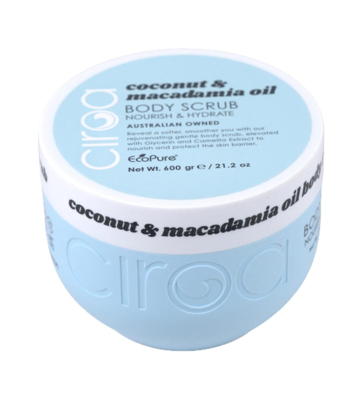 Ciroa Body Scrub - Coconut & Macadamia Oil - 21.1 oz