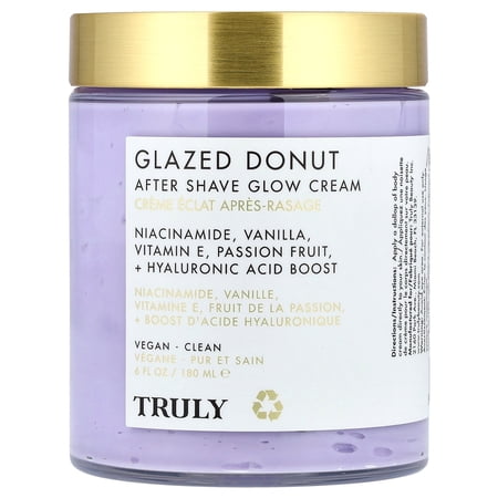 Truly Beauty Glazed Donut After Shave Glow Cream 6 Fl Oz (180 Ml)