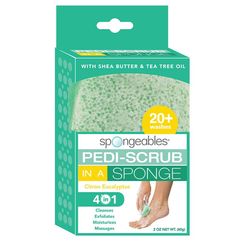 Spongeables 4 in 1 Pedi-Scrub in a Sponge - Citron Eucalyptus