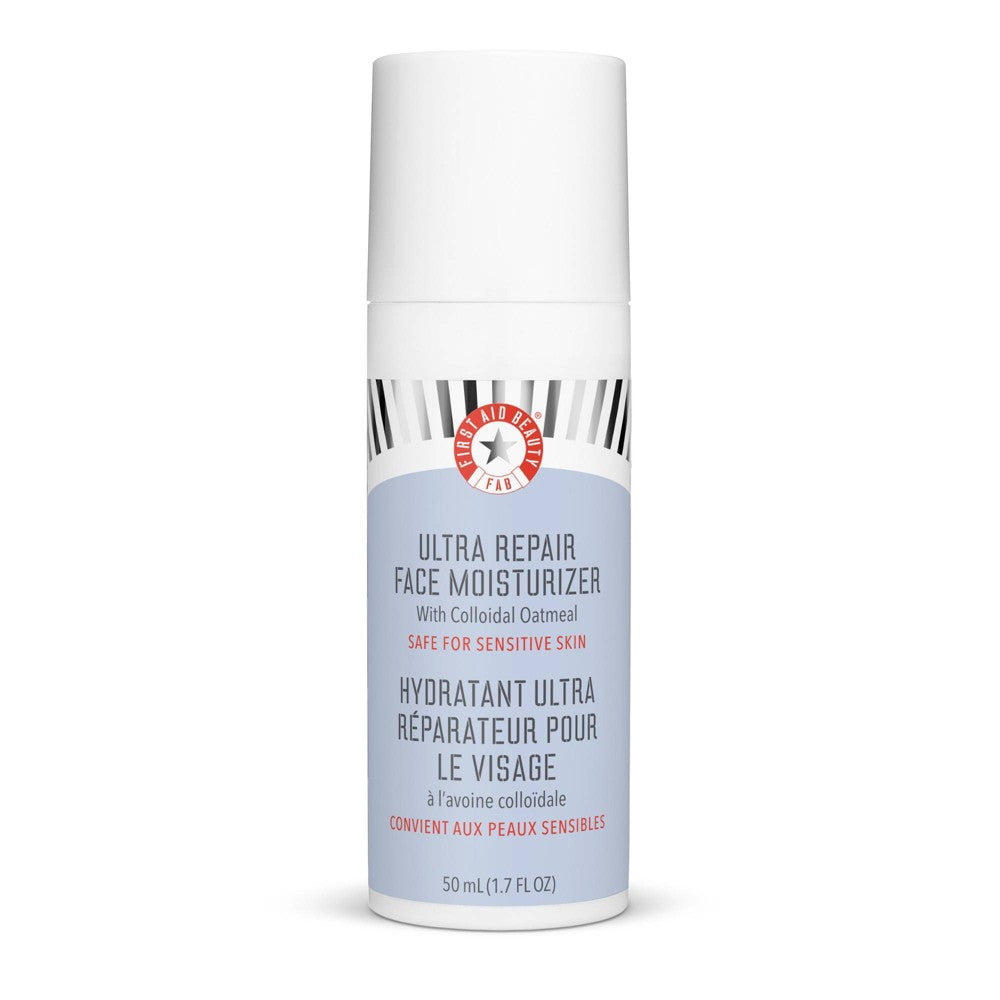 First Aid Beauty Ultra Repair Hydrating Face Moisturizer for Sensitive to Normal Skin, Fragrance-free - 1.7 Fl Oz