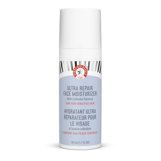 First Aid Beauty Ultra Repair Hydrating Face Moisturizer for Sensitive to Normal Skin, Fragrance-free - 1.7 Fl Oz