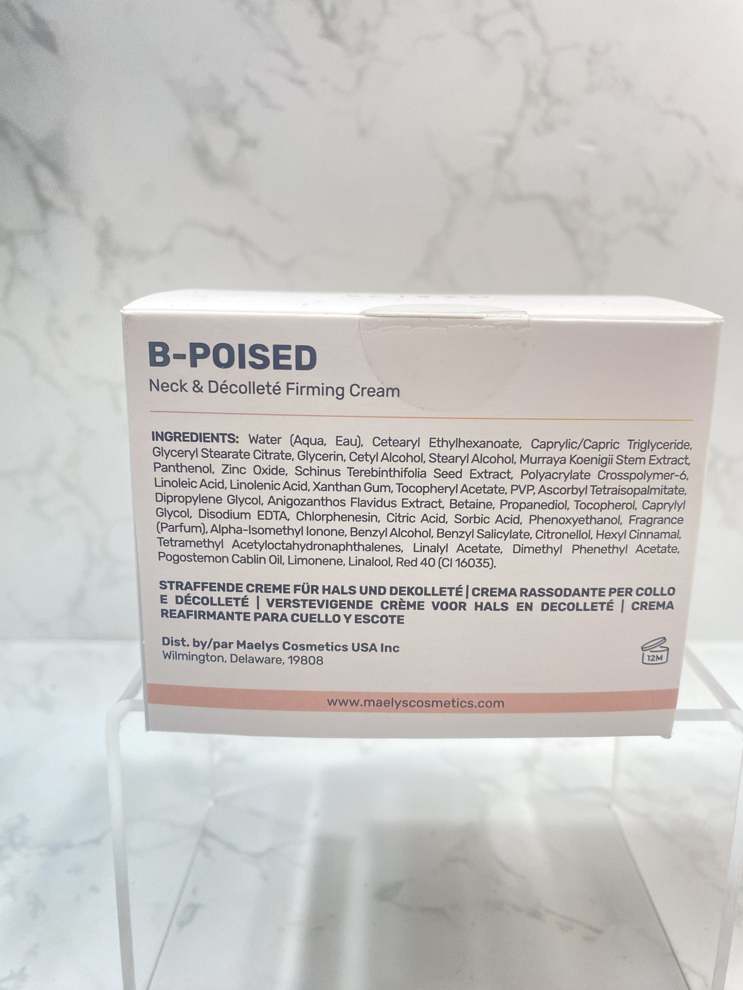 MAELYS B-POISED Neck and Decollete Firming Cream 50ml