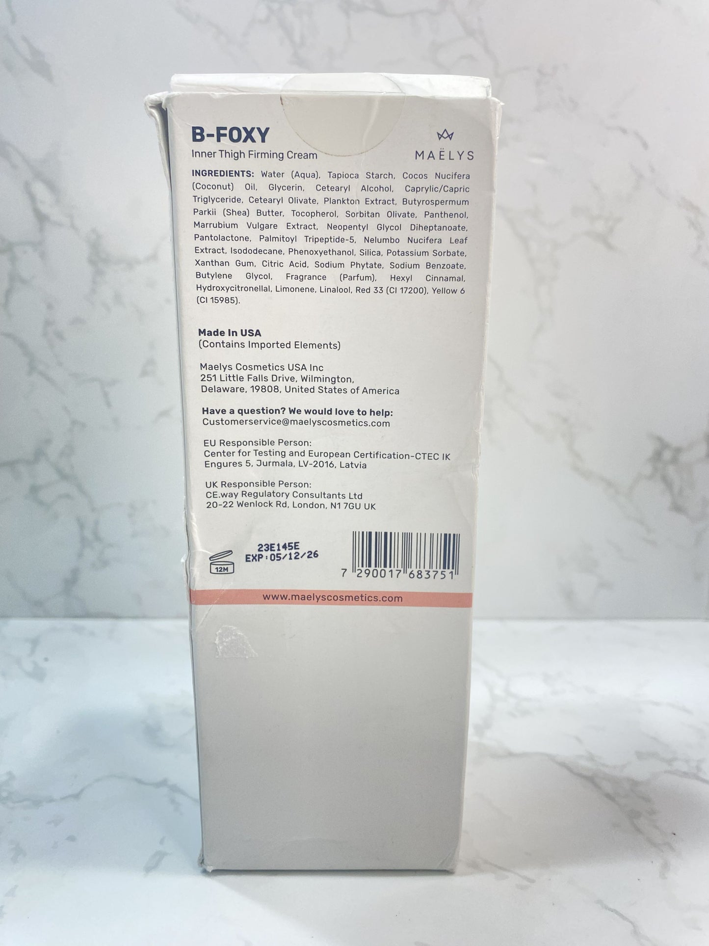 MAELYS B-FOXY Inner Thigh Firming Cream 100ml