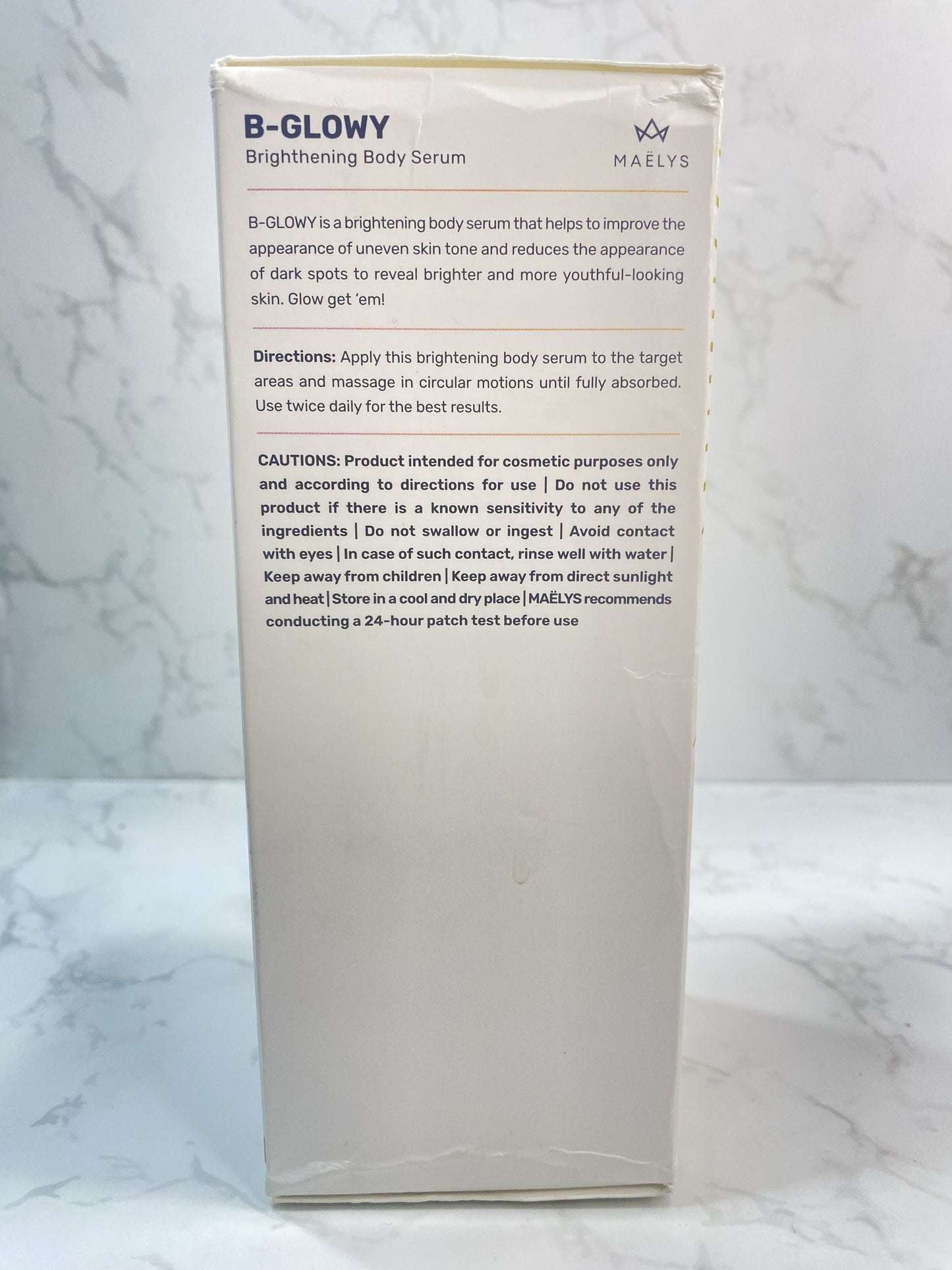 MAELYS B-GLOWY Brightening Body Serum 100ml - Hard to Find