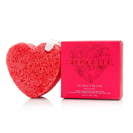 Spongelle Body Wash Heart Infused Buffer - Scarlet Blush
